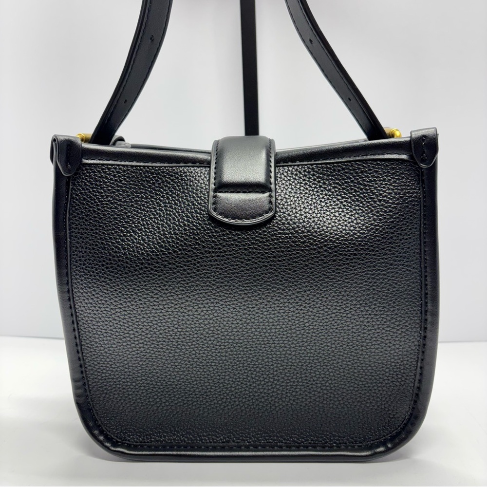 ✨Antik Kraft Black Crossbody Bag Gold Buckle Accent - Picture 4 of 14